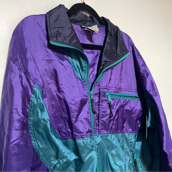 Vintage Sierra Designs Windbreaker Jacket 80s Nylon Track Suit Full Zip Medium - Picture 3 of 8